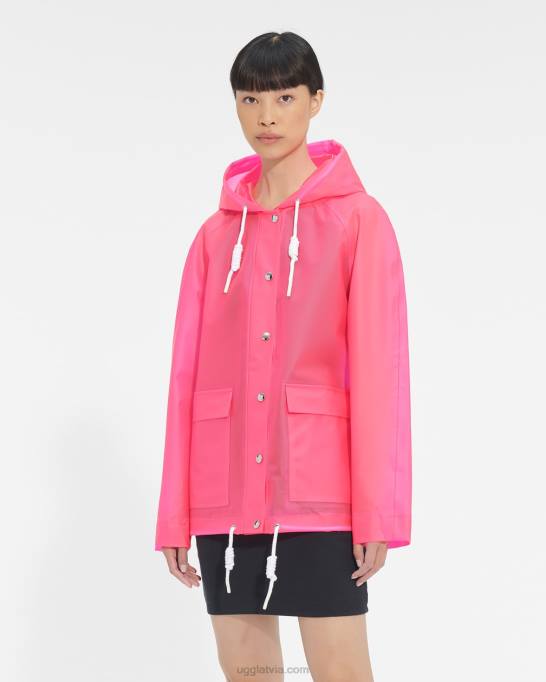 sievietes UGG Hutton lietus jaka Z48J1261 taffy rozā