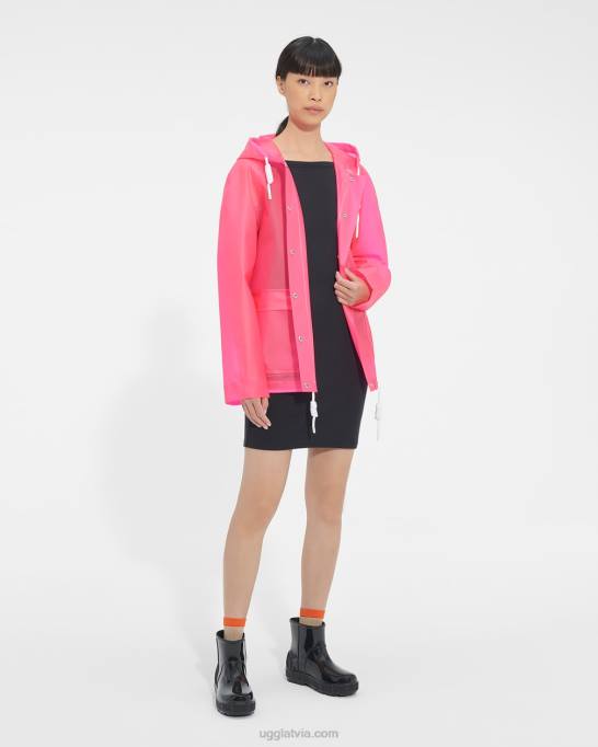 sievietes UGG Hutton lietus jaka Z48J1261 taffy rozā