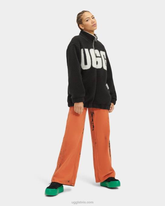 sievietes UGG Raquelle jaka Z48J2067 melns/krēms