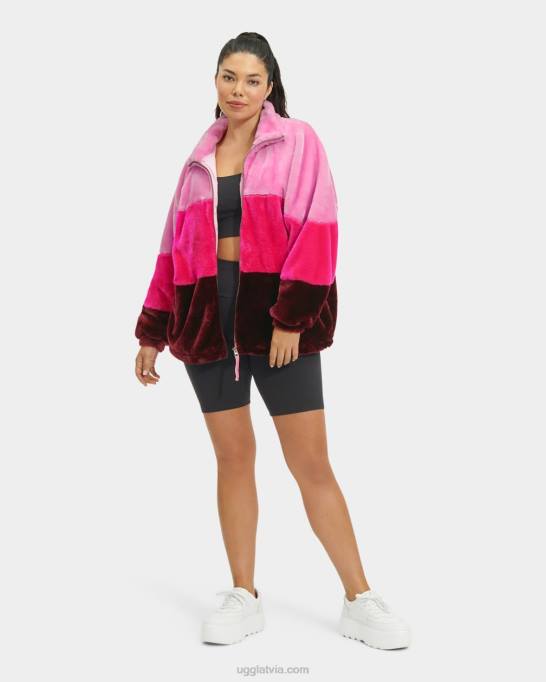 sievietes UGG elaina mākslīgās kažokādas jaka Z48J167 daydream multi