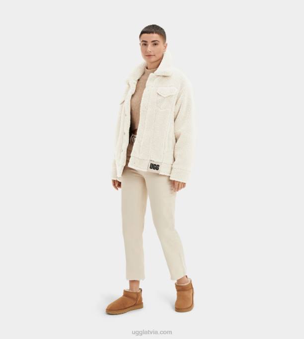 sievietes UGG frankie sherpa trucker jaka Z48J1160 dabisks