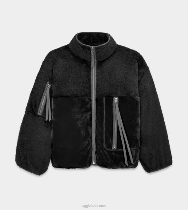 sievietes UGG marlēna šerpa jaka ii Z48J1015 melns