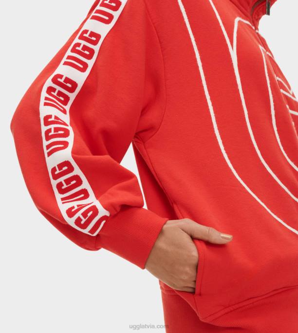 sievietes UGG sapņu jaka Z48J118 aura sarkana