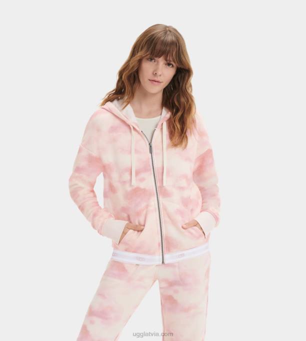 sievietes UGG Sena kapuci ar rāvējslēdzēju Z48J2242 lotosa ziedu kaklasaites krāsa