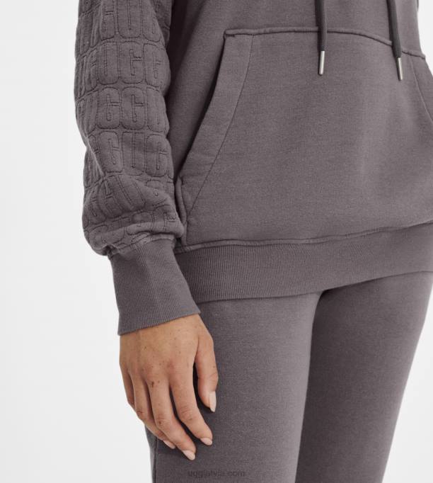 sievietes UGG Tatiana logo kapuci Z48J1184 pils