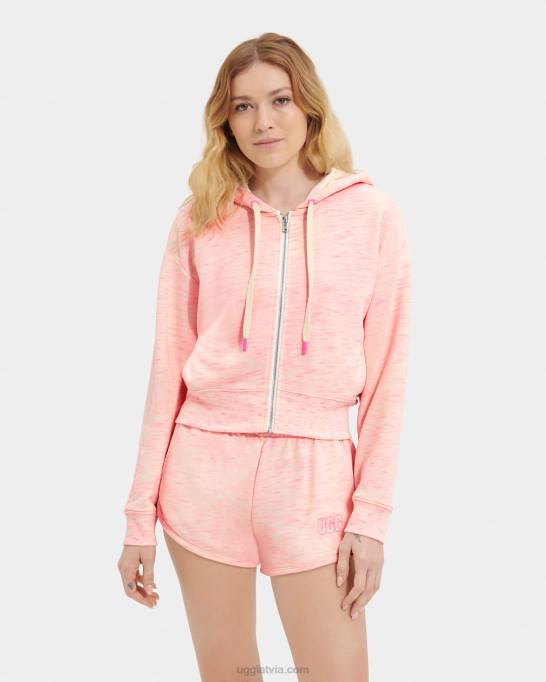 sievietes UGG camari hoodie melanžs Z48J1140 nimbus neona melanža