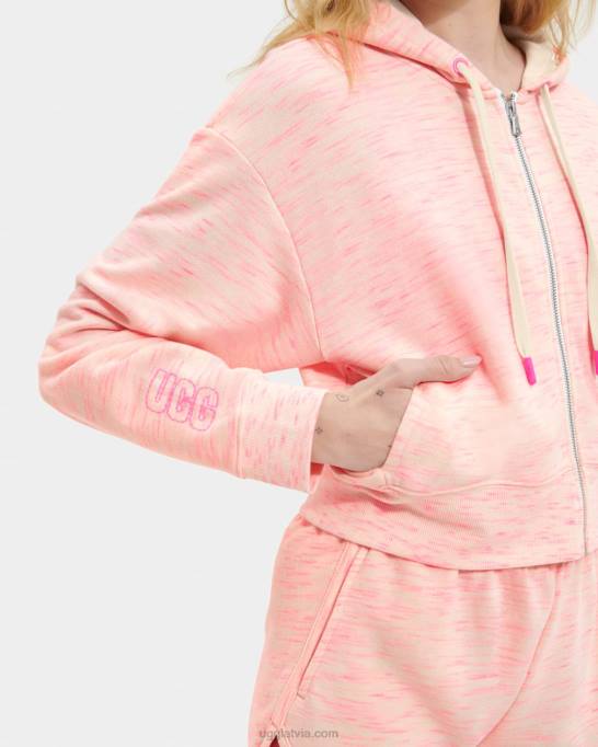 sievietes UGG camari hoodie melanžs Z48J1140 nimbus neona melanža