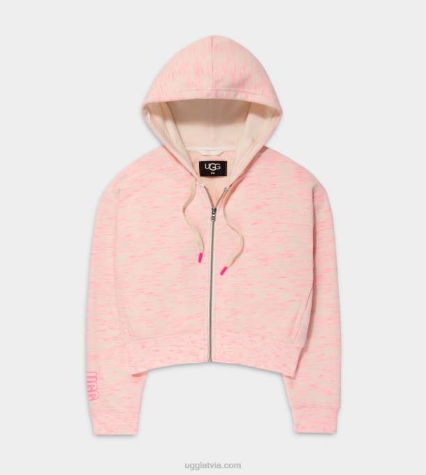 sievietes UGG camari hoodie melanžs Z48J1140 nimbus neona melanža
