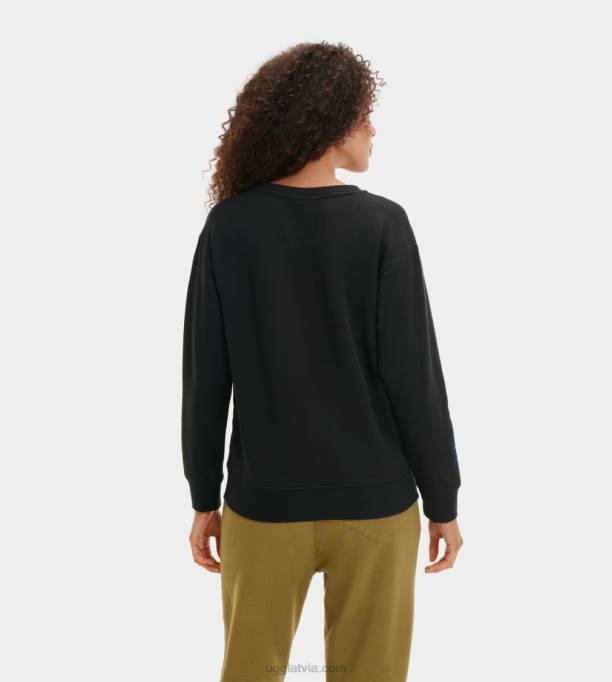 sievietes UGG denīzes crewneck Z48J1084 melns