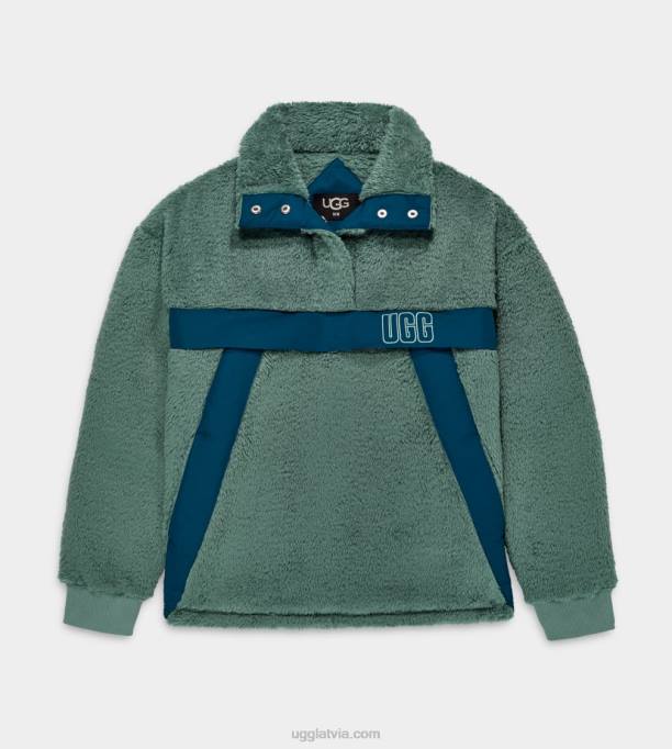 sievietes UGG gayel sherpa half snap Z48J1287 alveja/pusnakts zila