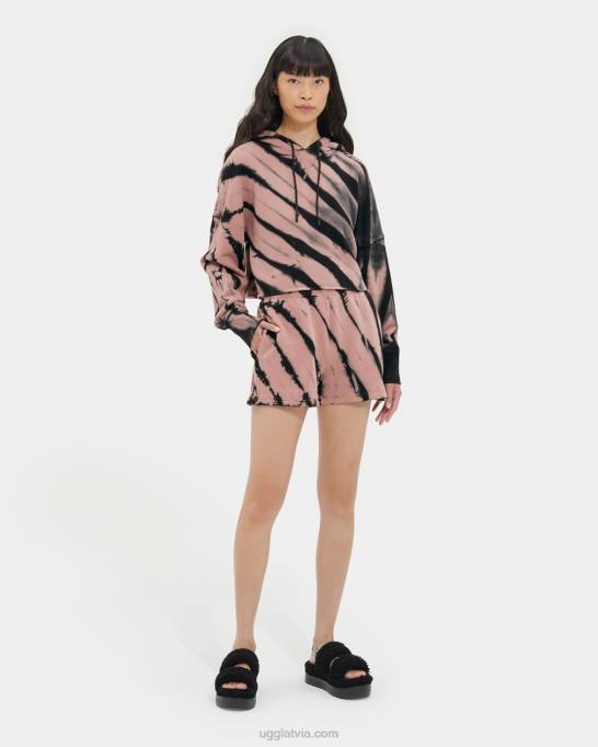 sievietes UGG keira cropped hoodie kaklasaites krāsa Z48J128 mežroze