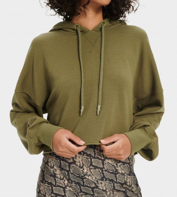 sievietes UGG keira saīsināta kapuce Z48J1293 savvaļas olīvas