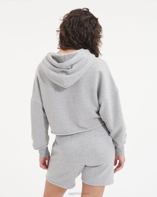 sievietes UGG keira saīsināta kapuce Z48J1295 pelēki virši