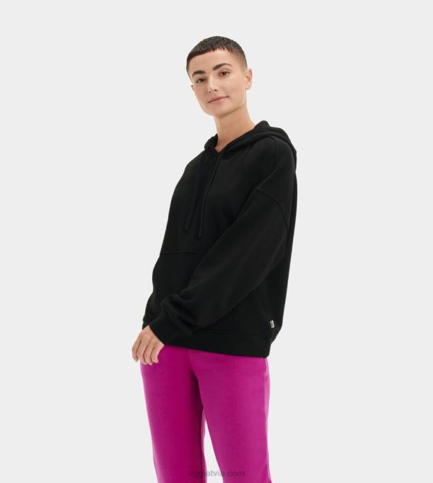 sievietes UGG kes flīsa kapuci Z48J2266 melns