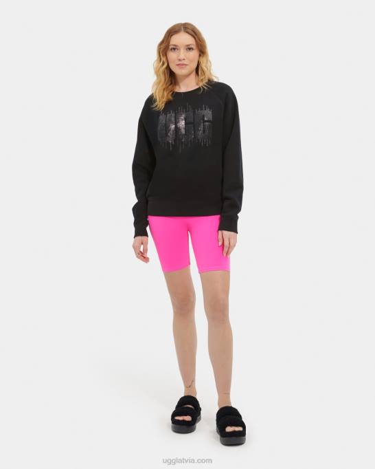 sievietes UGG madeline sequin logo Z48J178 melns