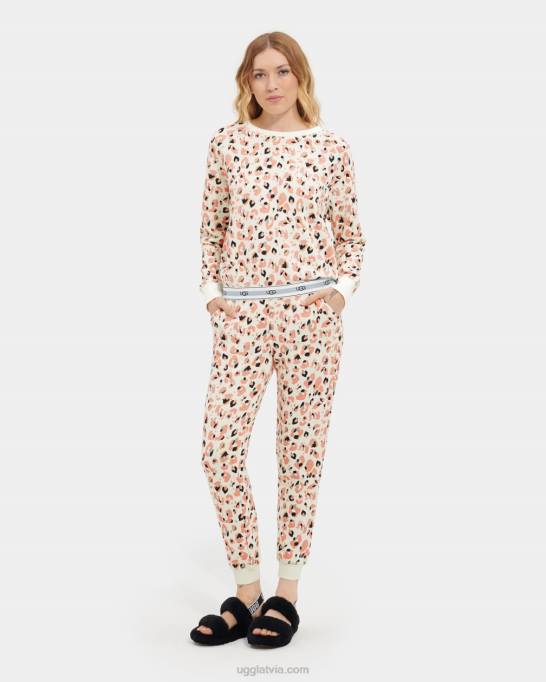 sievietes UGG nena crewneck Z48J2076 krēmkrāsas leopards
