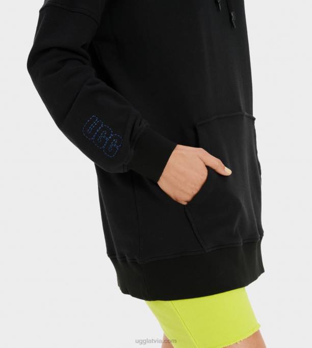 sievietes UGG simone boyfriend kapuci Z48J1344 melns