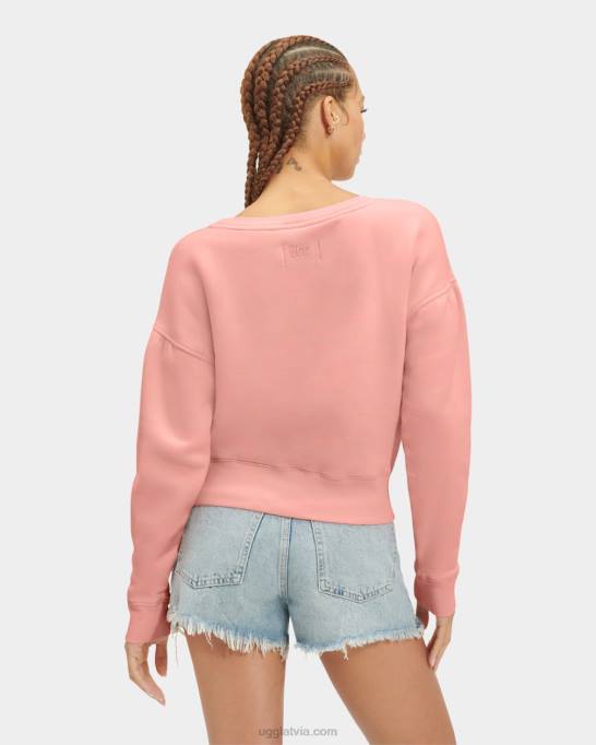 sievietes UGG tenley crewneck Z48J159 rozā opāls