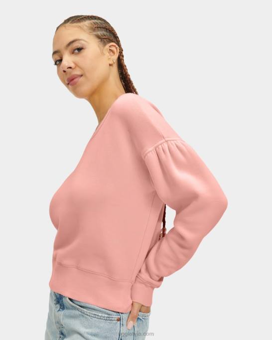 sievietes UGG tenley crewneck Z48J159 rozā opāls