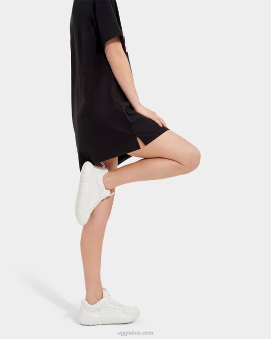 sievietes UGG alayah logo t-kreklu kleita Z48J2062 melns