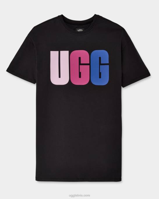 sievietes UGG alayah logo t-kreklu kleita Z48J2062 melns