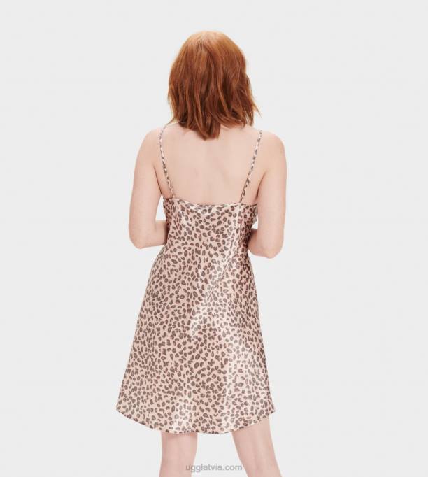 sievietes UGG theda slip kleita Z48J1319 leoparda sārtums