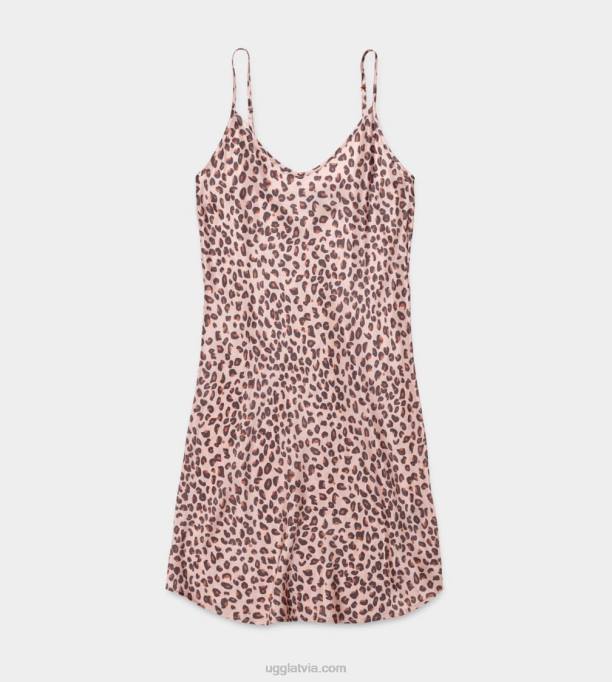 sievietes UGG theda slip kleita Z48J1319 leoparda sārtums