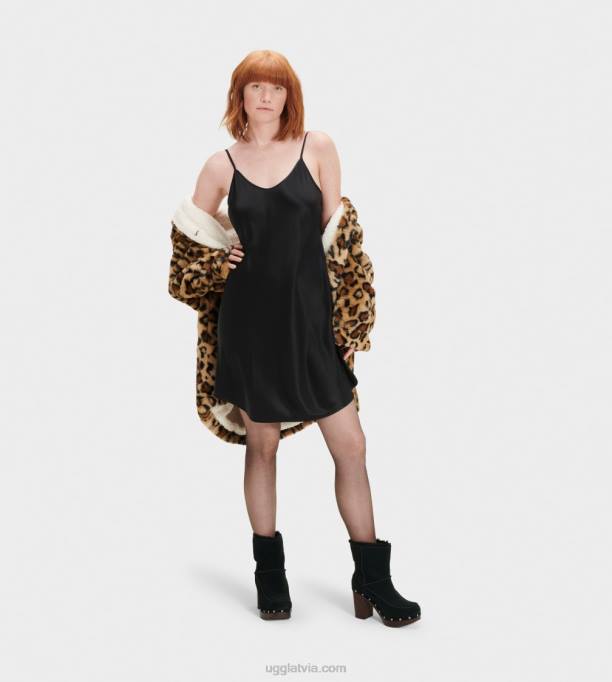 sievietes UGG theda slip kleita Z48J1320 melns