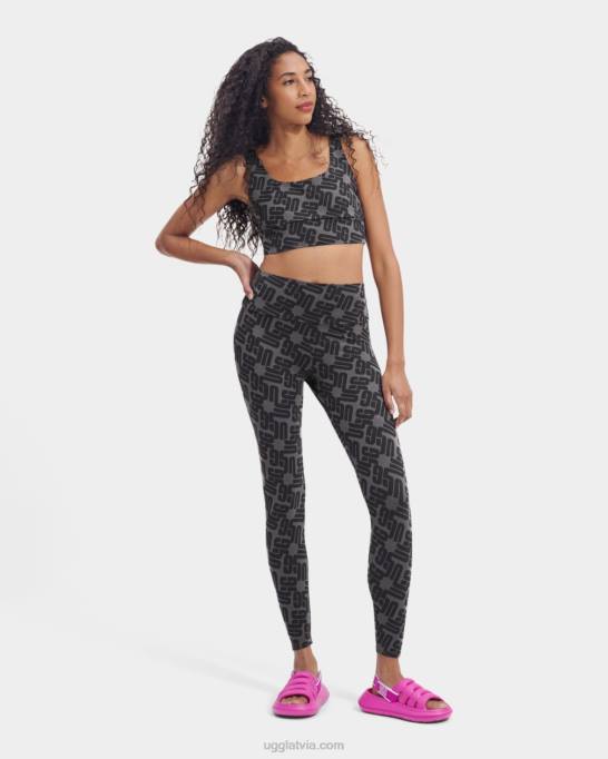 sievietes UGG sailor legingu monogramma Z48J2056 melna grafiska monogramma