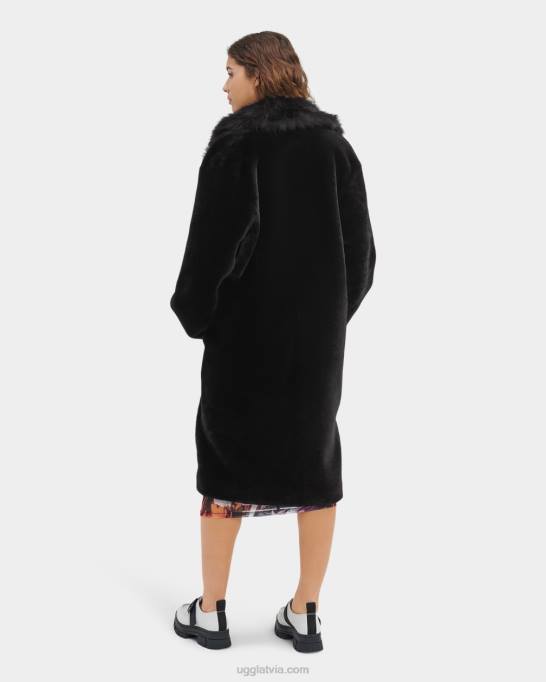 sievietes UGG Audree Shearling mētelis Z48J163 melns