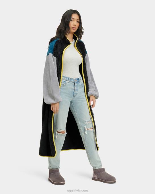 sievietes UGG marlēnas šerpas garais mētelis Z48J1336 tinte