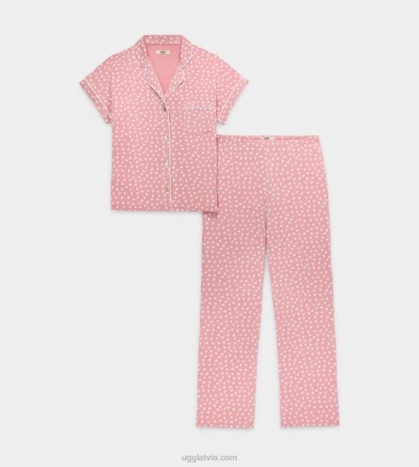 sievietes UGG aimee komplekts ii Z48J2270 māla rozā sirdis