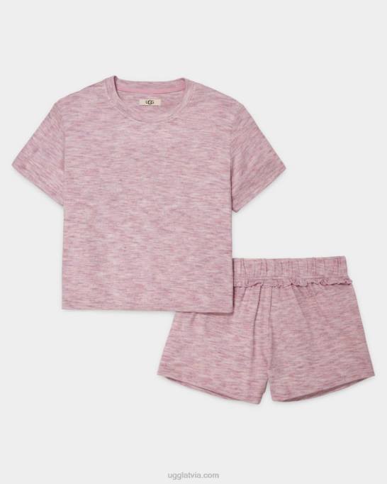 sievietes UGG aniyah komplekts Z48J865 rozā multi virši