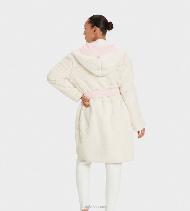 sievietes UGG portola apgriežams halāts Z48J2220 gliemežvāku rozā virši