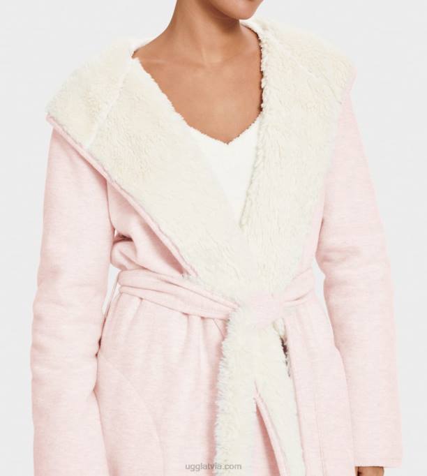 sievietes UGG portola apgriežams halāts Z48J2220 gliemežvāku rozā virši