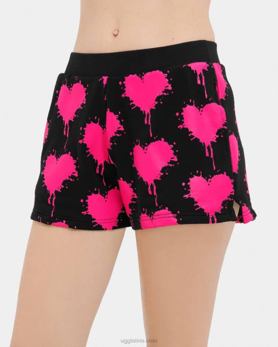 sievietes UGG noni īss Z48J180 melns/taffy rozā