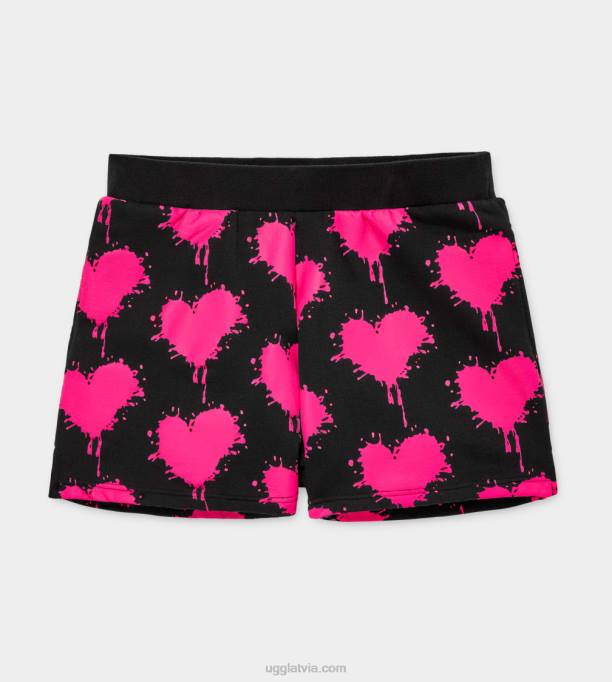 sievietes UGG noni īss Z48J180 melns/taffy rozā