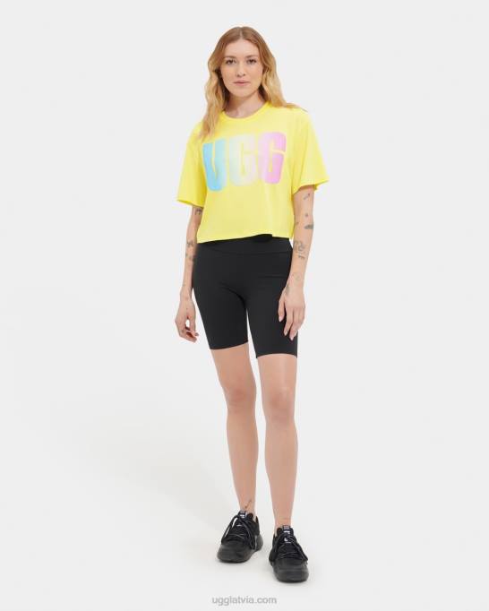 sievietes UGG pattie apgriezts logotips Z48J1256 elfs dzeltens