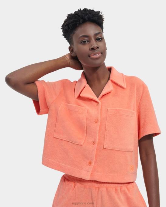 sievietes UGG saniyah pogājams krekls ar īsām piedurknēm Z48J911 saules uzliesmojums