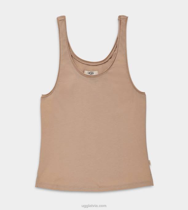 sievietes UGG koralīnas tvertne Z48J1220 gaišs iedegums