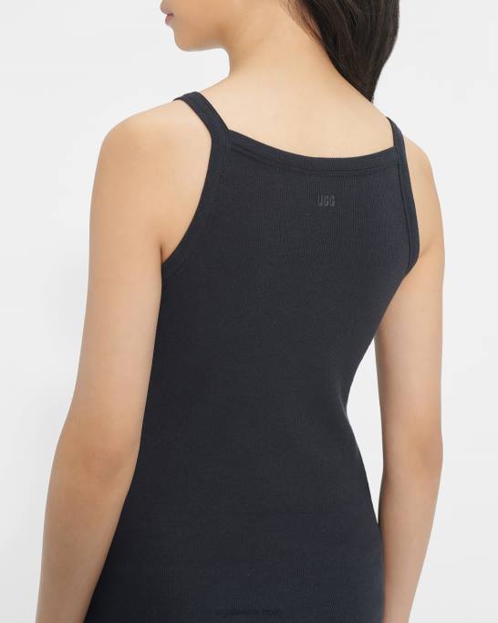 sievietes UGG rorija rievotā tvertne Z48J1210 melns