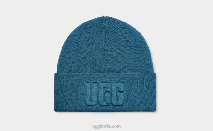 sievietes UGG 3D grafiska logotipa pupiņa Z48J1231 zils safīrs