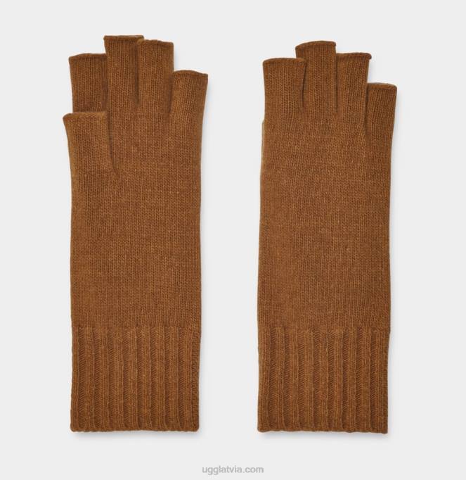 sievietes UGG pryce bezpirkstu cimds Z48J134 cammello scuro