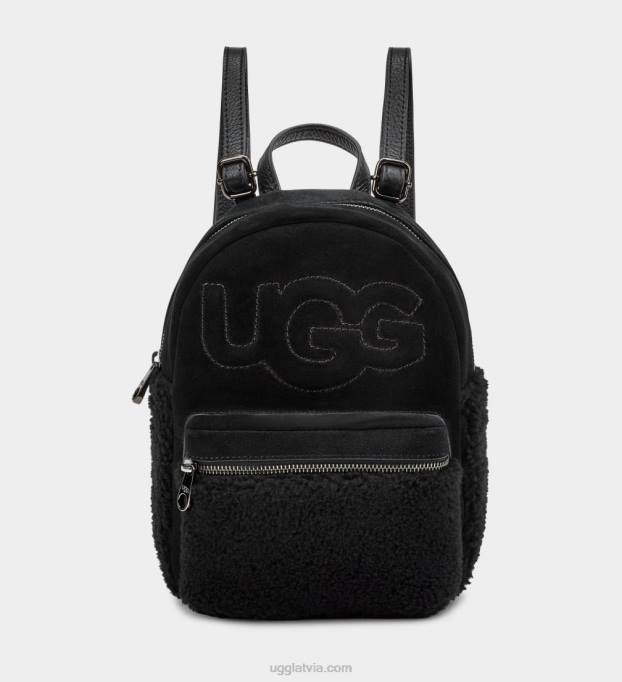sievietes UGG dannie ii mini mugursoma aitādas Z48J1206 melns