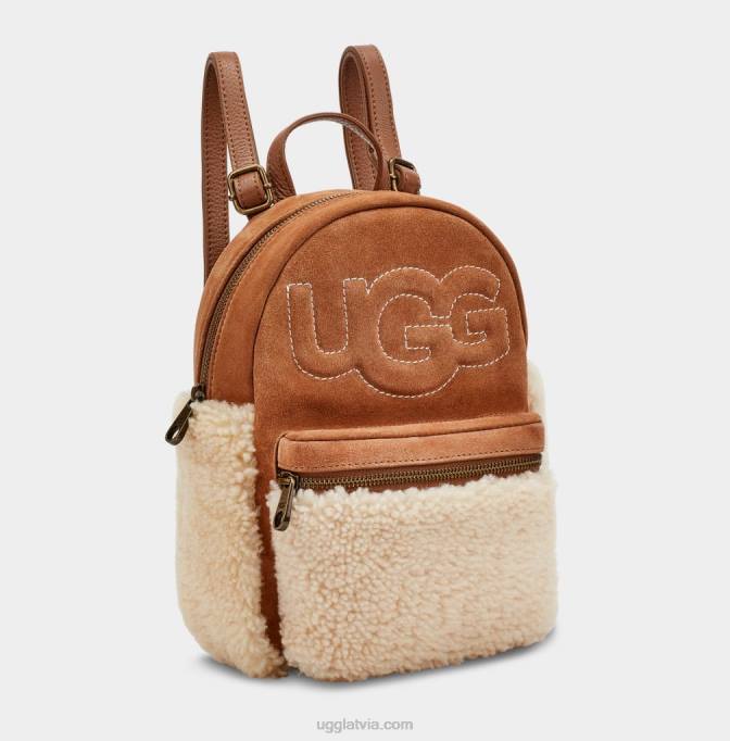 sievietes UGG dannie ii mini mugursoma aitādas Z48J166 kastanis