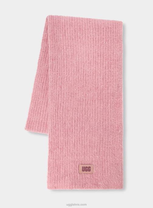 sievietes UGG pīta plīša adīta šalle Z48J1276 māla rozā multi