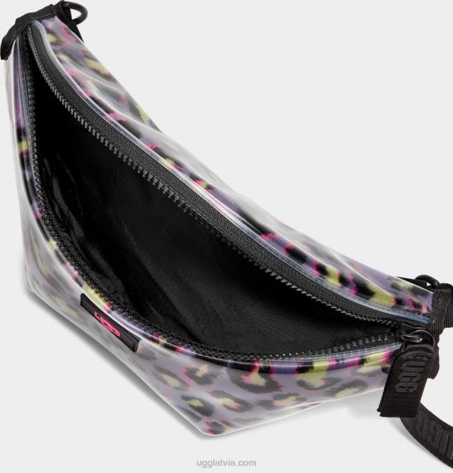 sievietes UGG nasha jostas soma dzidra Z48J160 melni plankumaini