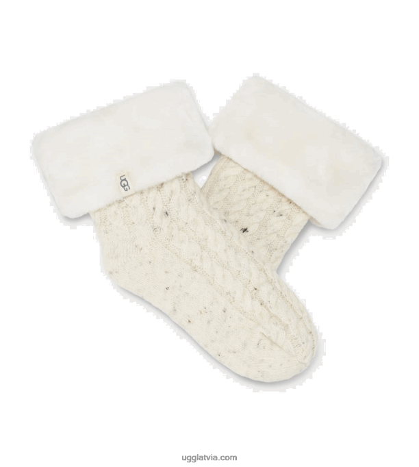 sievietes UGG lita flīsa odere zeķe Z48J766 dabisks