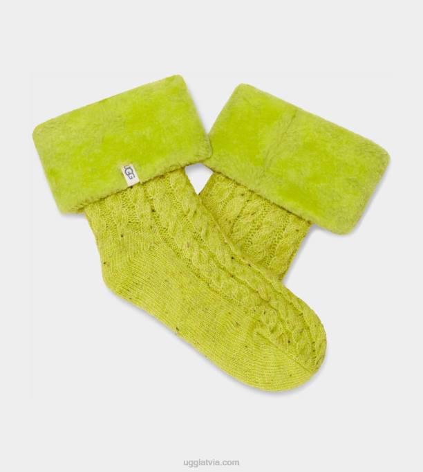 sievietes UGG lita flīsa odere zeķe Z48J768 atslēgas kaļķi