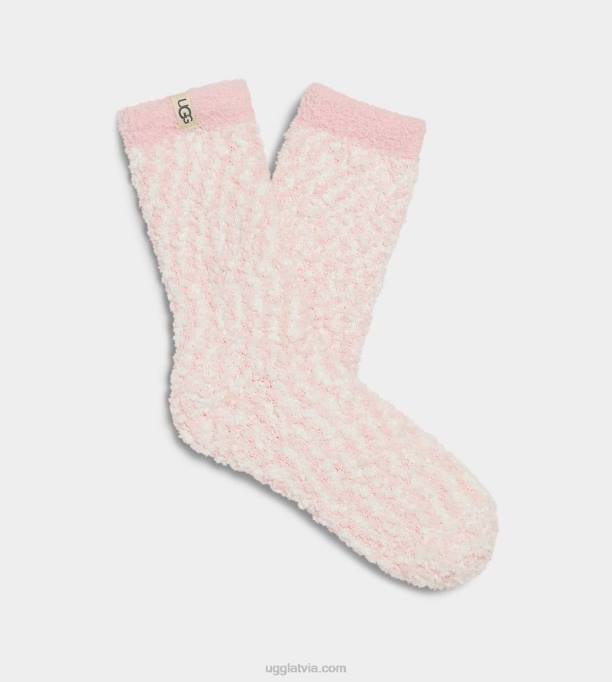 sievietes UGG omulīga šenila zeķe Z48J4 gliemežvāku rozā